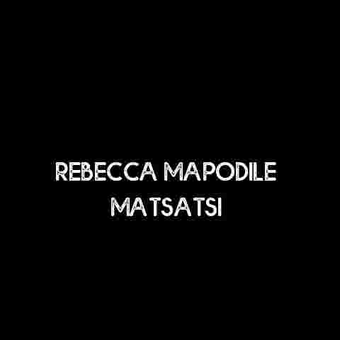 Rebecca Mapodile Matsatsi